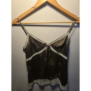 Banana Republic Silk lace cami top camisole Y2K 2000s babydoll whimsy soft goth